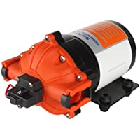SEAFLO Bomba de agua de alta presión de 12 voltios 26.5 l-min 7.0 GPM 60 PSI con interruptor automático para Marine RV…